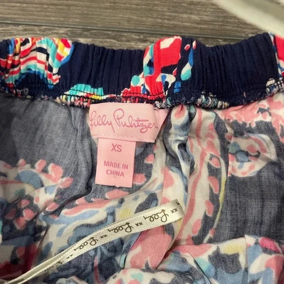 Lilly Pulitzer Jumpsuit XSmall Halibut FARRAH Strapless Wide Leg Pants Strapless - Picture 7 of 9